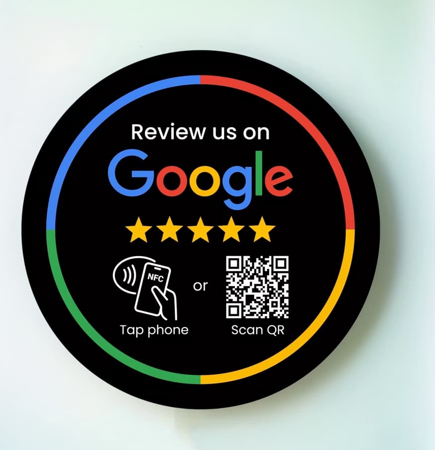Google NFC Button – Weiss