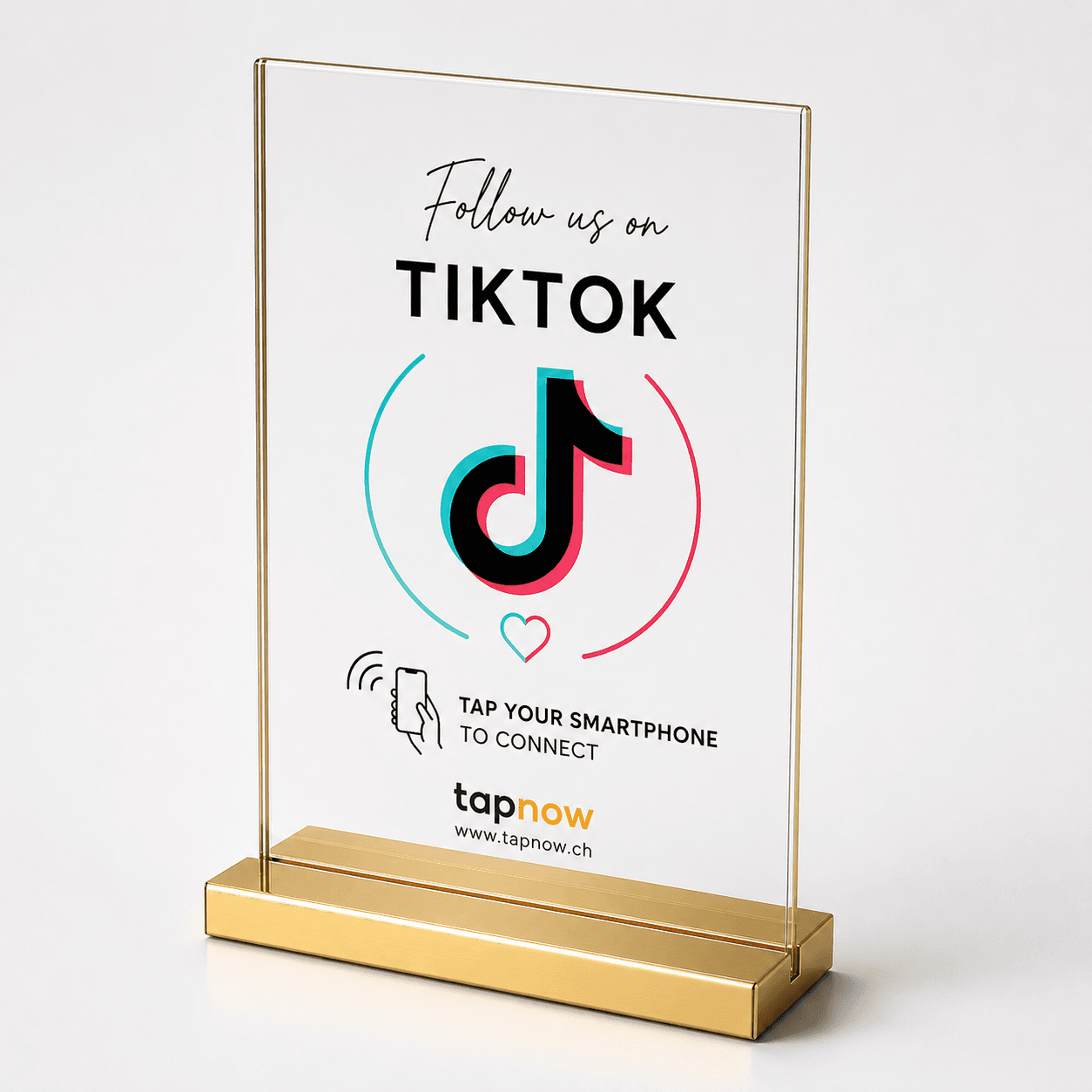Premium TikTok Aufsteller – Gold – Gold